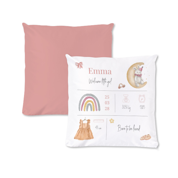 Coussin carré M imprimé recto-verso Coussin carré M imprimé recto-verso