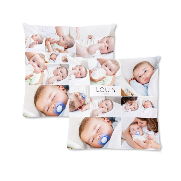 Coussin carré M imprimé recto-verso Coussin carré M imprimé recto-verso