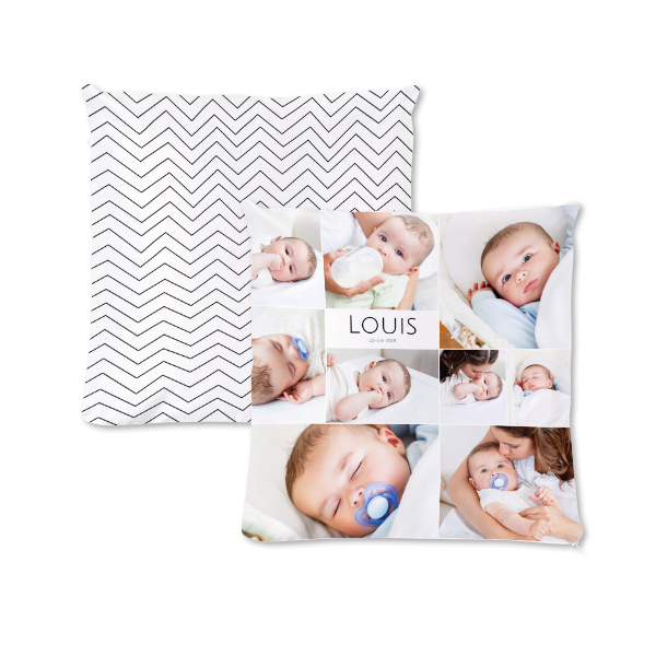Polyester Cushion Cover and Filling Square M Front & Back print