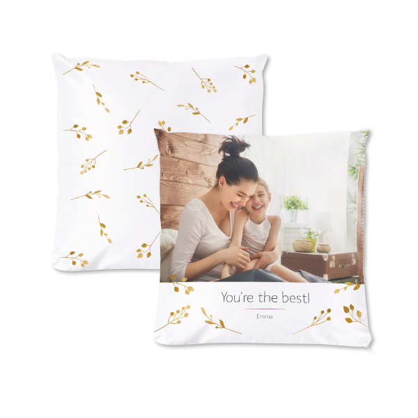 Coussin carré M imprimé recto-verso Coussin carré M imprimé recto-verso