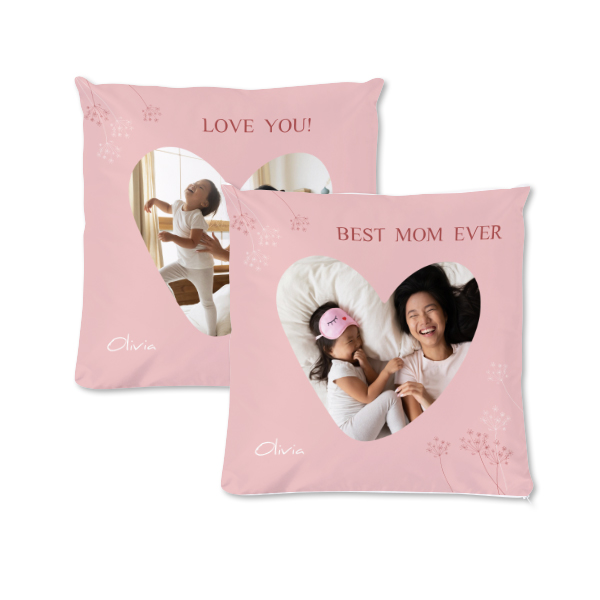 Polyester Cushion Cover and Filling Square M Front & Back print