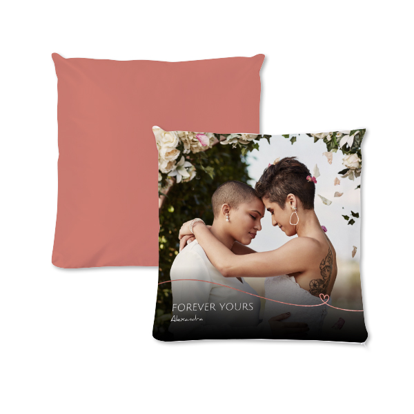 Coussin carré M imprimé recto-verso