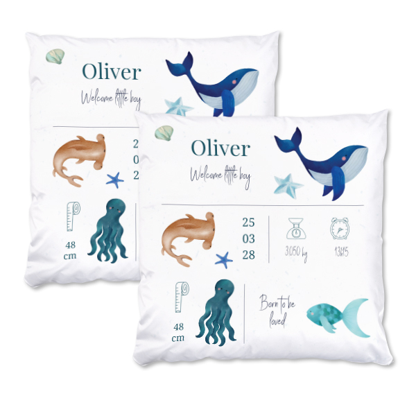 Coussin satiné carré L imprimé recto-verso Coussin satiné carré L imprimé recto-verso