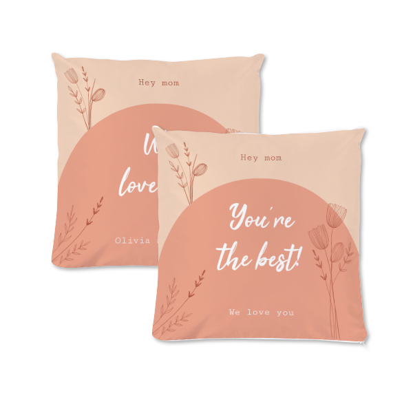 Polyester Cover Square M Front & Back print Polyester Cover Square M Front & Back print