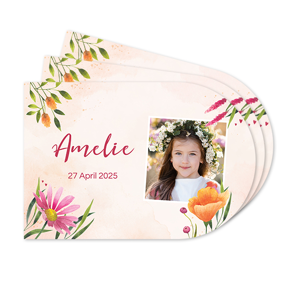 Abgerundete Papier-Tischsets - 24 Stk.