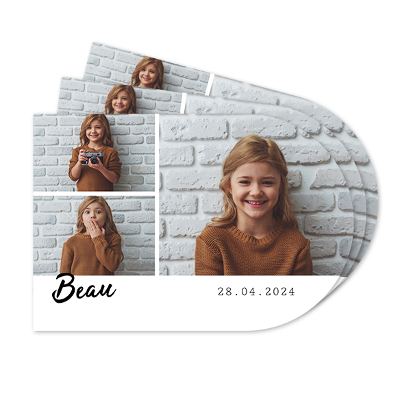 Abgerundete Papier-Tischsets - 24 Stk.