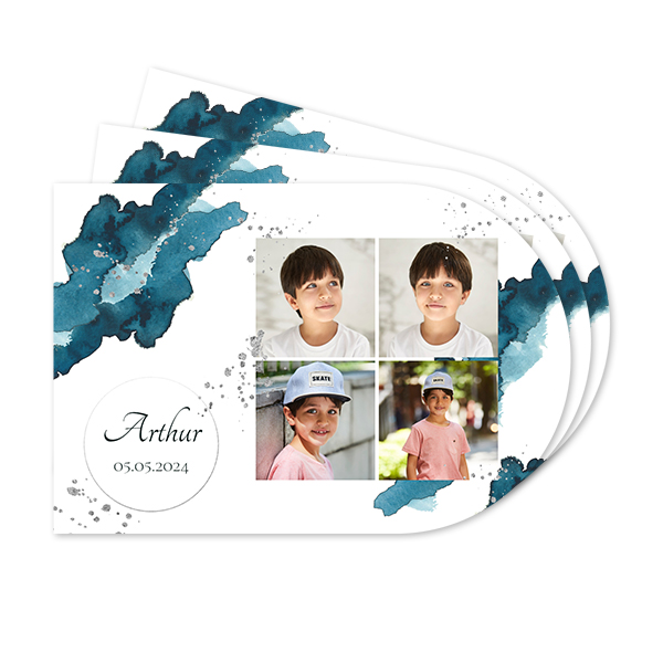 Abgerundete Papier-Tischsets - 24 Stk. Abgerundete Papier-Tischsets - 24 Stk.