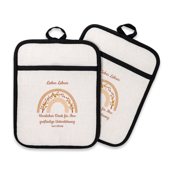 Personalisierte Topflappen mit Foto - 2 Stk. Personalisierte Topflappen mit Foto - 2 Stk.