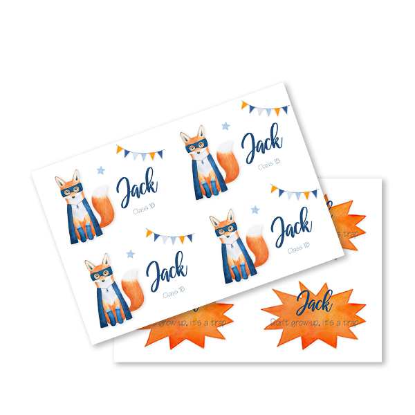 Labels - set of 16