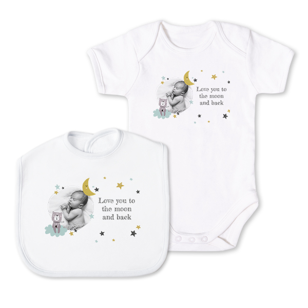 Baby Gift Set Bib & Onesie Baby Gift Set Bib & Onesie