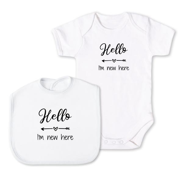 Baby Gift Set Bib & Onesie