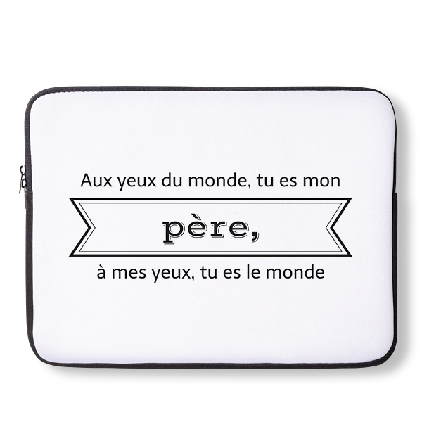 Housse personnalisée pour ordinateur ou tablette 15 pouces