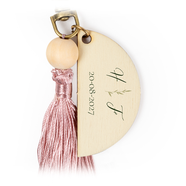 UV Printed Keychain Tassel Magnolia - Set of 6