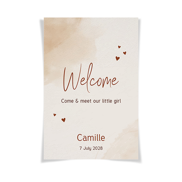 Welcome poster Welcome poster