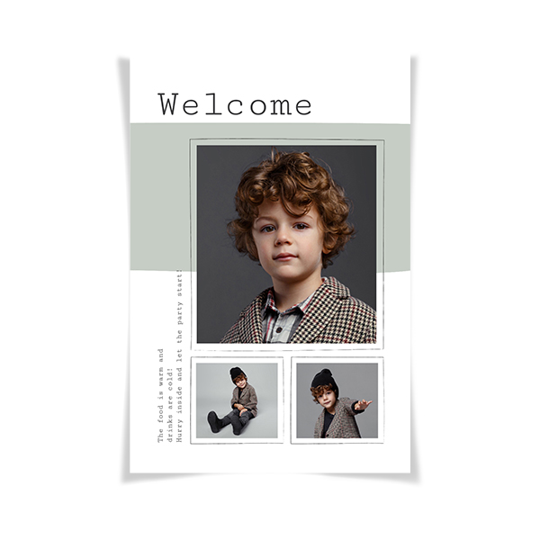 Welcome poster Welcome poster