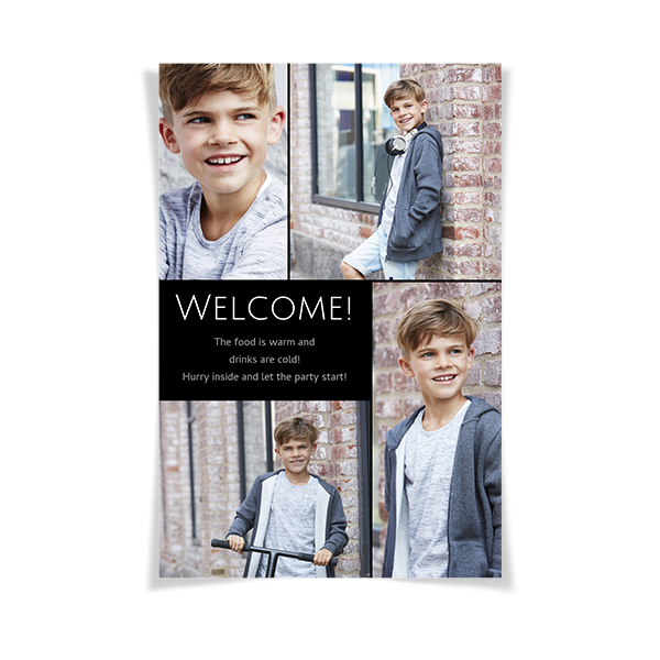 Velkomstplakat
