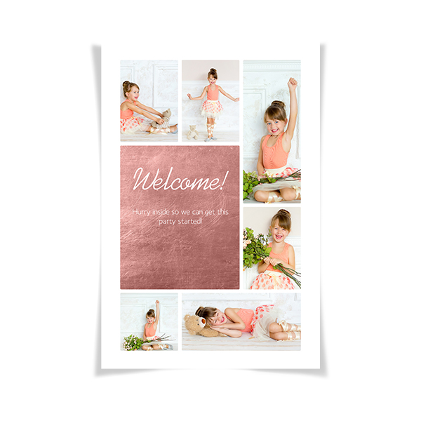 Velkomstplakat