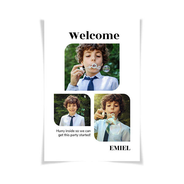 Affiche de bienvenue