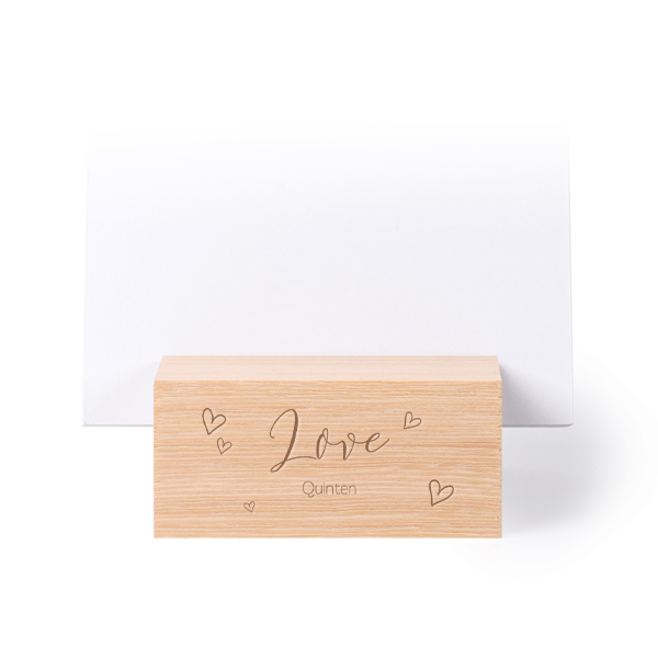 Engraved wooden block with luxury prints portrait