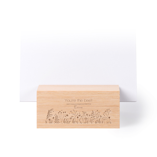 Engraved wooden block with luxury prints portrait