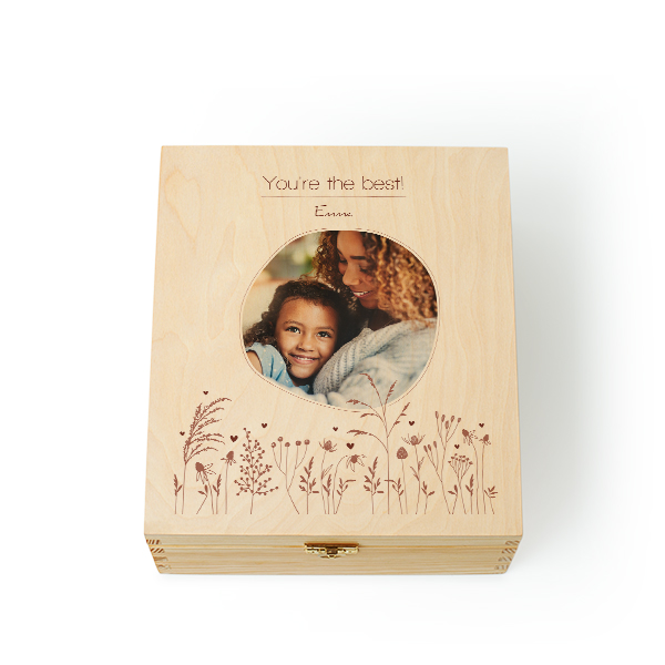 Tea box with printing