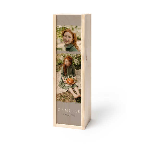 Coffret à vin en bois