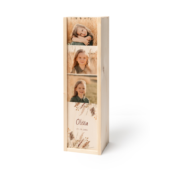 Coffret à vin en bois