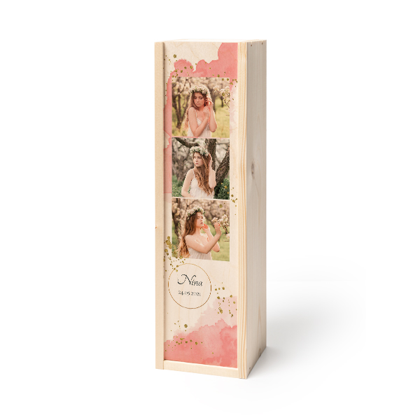 Wooden gift box for bottle Wooden gift box for bottle