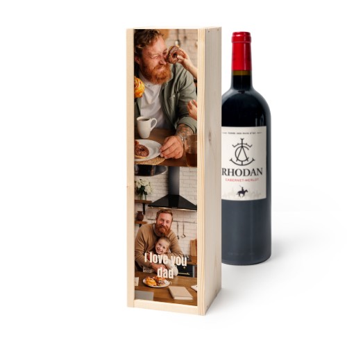 Wijnkist met Rhodan Cabernet-Merlot Wijnkist met Rhodan Cabernet-Merlot