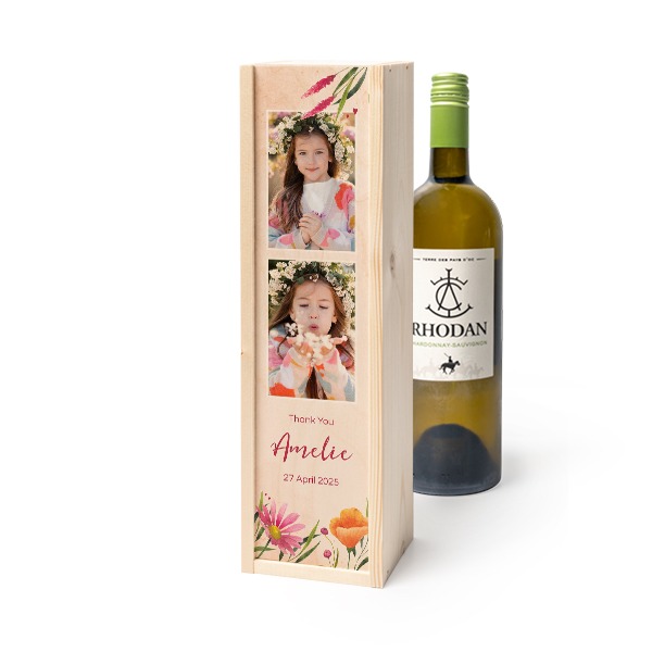 Wijnkist met Rhodan Chardonnay-Roussanne