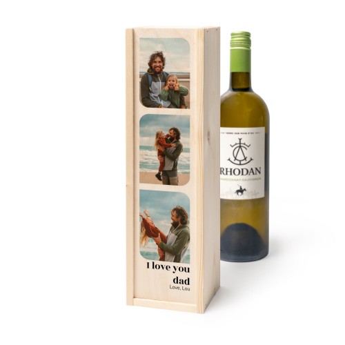 Wijnkist met Rhodan Chardonnay-Roussanne Wijnkist met Rhodan Chardonnay-Roussanne