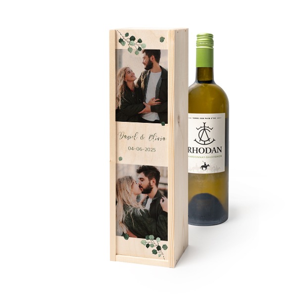 Wijnkist met Rhodan Chardonnay-Roussanne