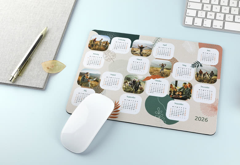 Mousepad-Kalender
