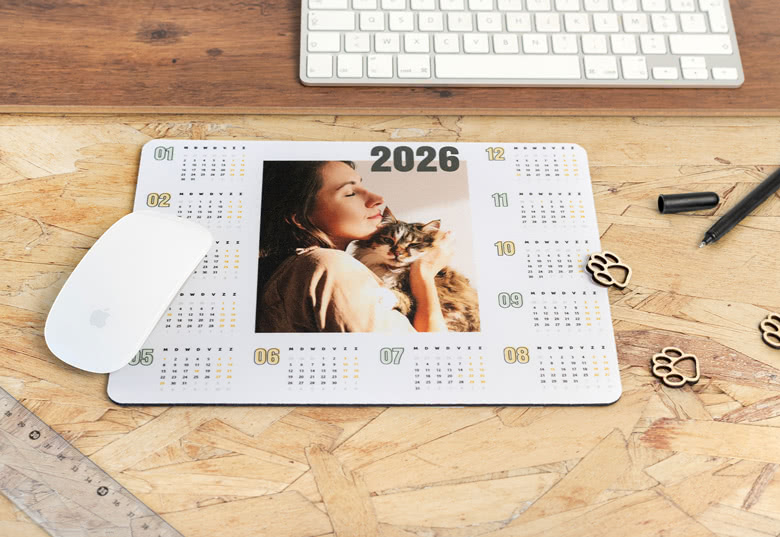 Muismat met kalender