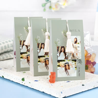 Party bag with photo-wrapping