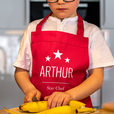 Personalised kids apron