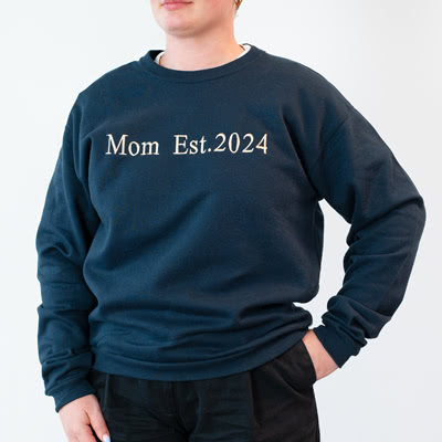 Sweatshirt med print