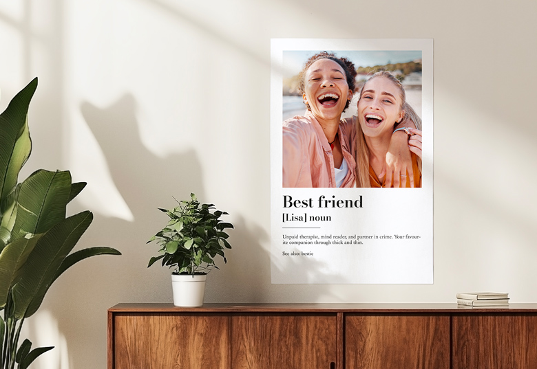 Poster med foto