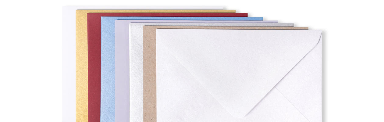 Kies ervoor om jouw Stapelkaarten in een prachtige gekleurde envelop te versturen
