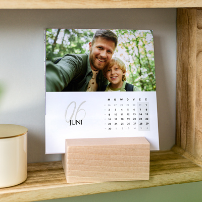 Desk Calendar Wood