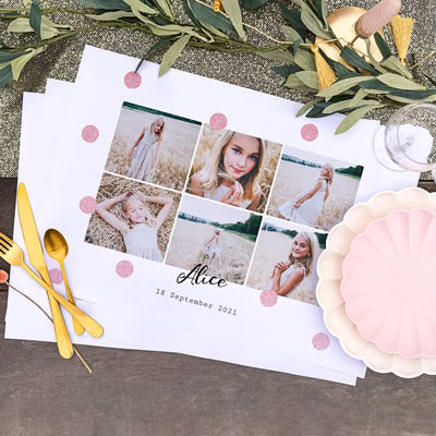 Personalised Paper Placemats 