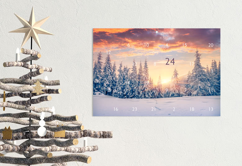 Photo Advent calendar Snowy Trees