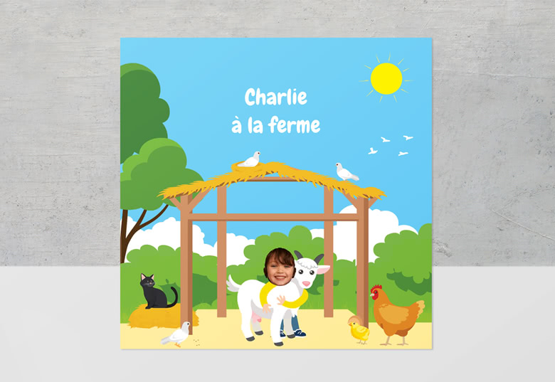 Grand Livre de lecture ​En Vadrouille Garçon - Excursion à la ferme