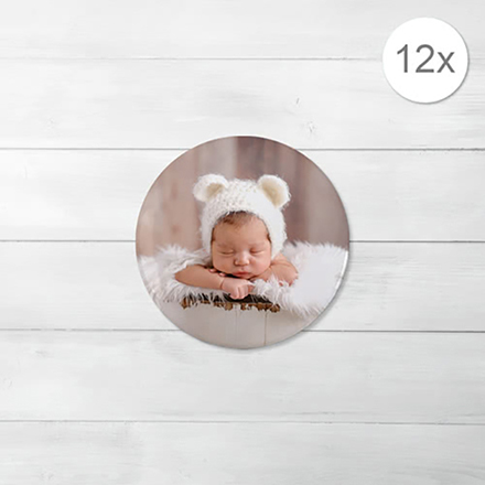 Badges aimantés petit format (lot de 12)