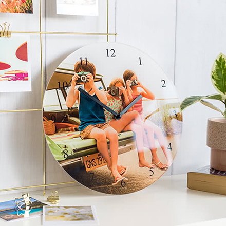 Klok van acrylglas Rond
