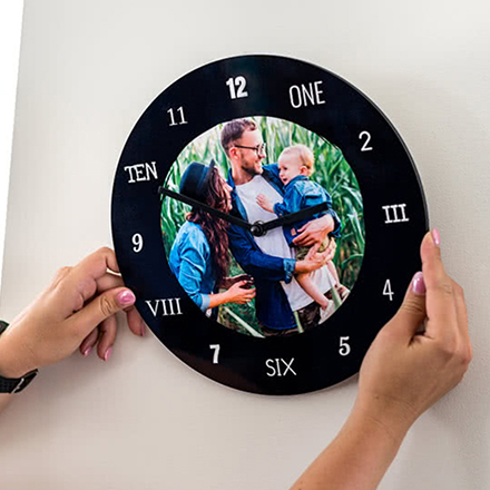 Horloge photo rond grand
