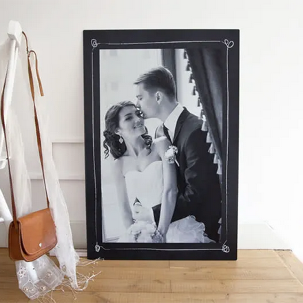 Foto op aluminium wit 50 x 75 cm