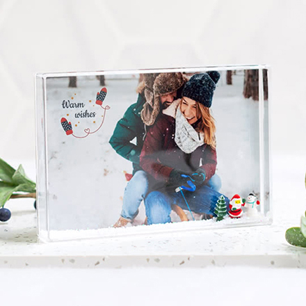 Cadre photo neige Paysage