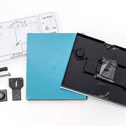 Ophangsysteem Foto op Forex of Foto op Aluminium - Set van 1