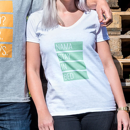 T-shirt dame hvid L